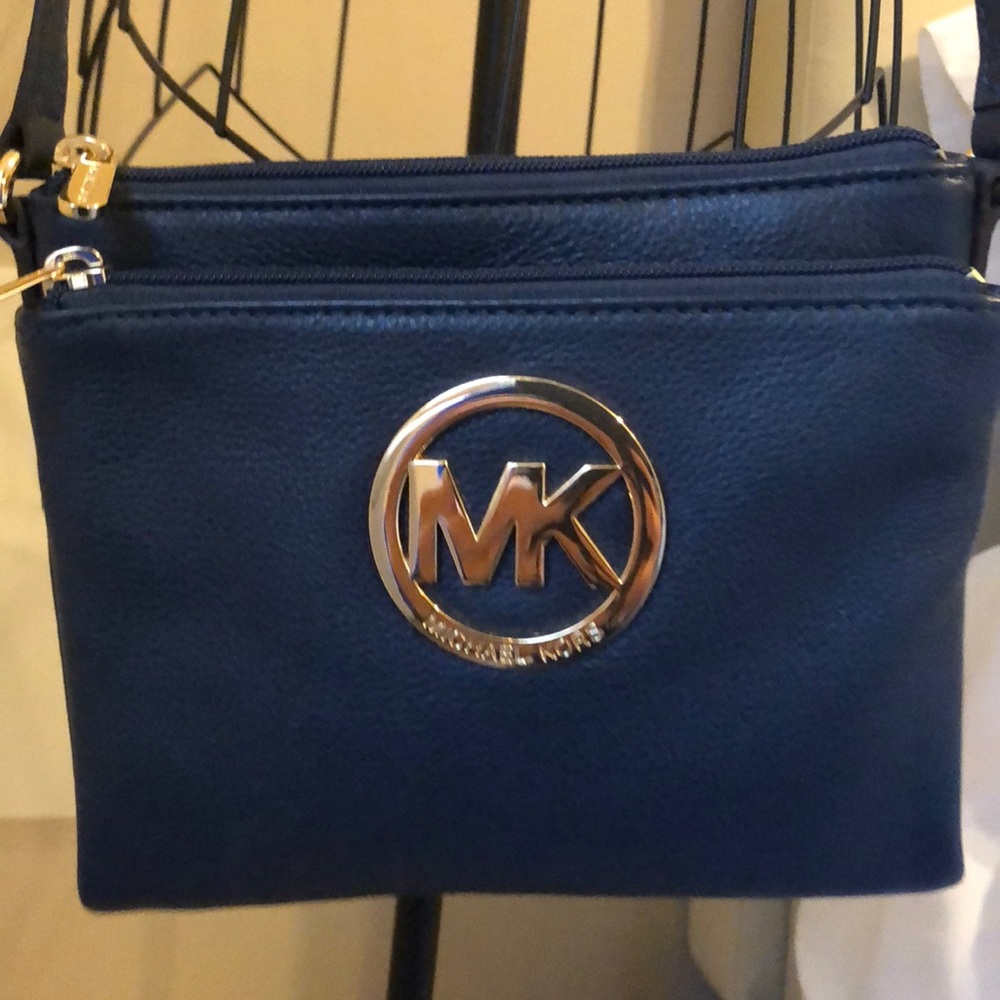Michael Kors Navy Cross Body Bag